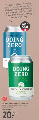 Meny DOING ZERO Økologisk øl tilbud