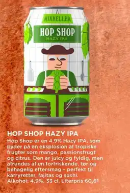Meny HOP SHOP Hazy ipa tilbud