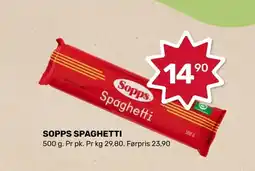 Coop Marked SOPPS Spaghetti tilbud