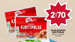 Coop Marked GILDE Skinnfri kjøttpølse tilbud