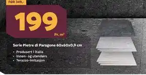 Megaflis Serie Pietre di Paragone 60x60x0,9 cm tilbud