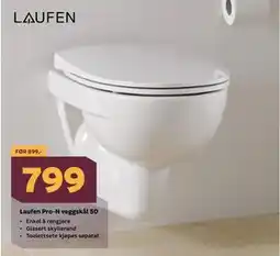 Megaflis Laufen Pro-N veggskål 50 tilbud