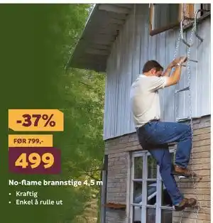 Megaflis No-flame brannstige 4,5 m tilbud