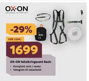 Megaflis OX-ON fallsikringssett Basic tilbud
