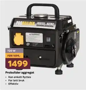 Megaflis Probuilder aggregat tilbud