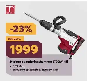 Megaflis Mjølner demoleringshammer 1700W 45j tilbud