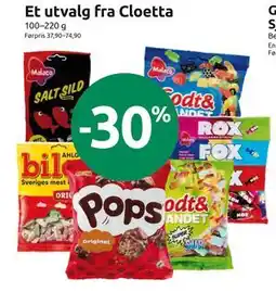 Joker Et utvalg fra Cloetta tilbud