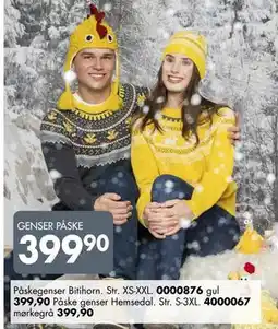 Sparkjøp GENSER PÅSKE tilbud