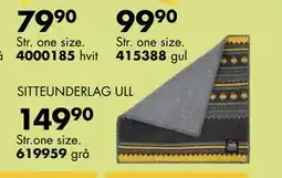 Sparkjøp SITTEUNDERLAG ULL tilbud