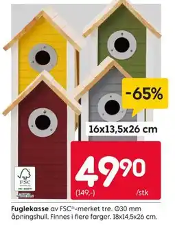 Rusta Fuglekasse tilbud
