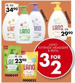 Sparkjøp LANO FLYTENDE HÅNDSÅPE & REFILL tilbud