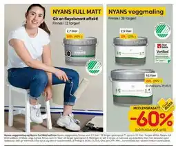 Rusta Nyans veggmaling og Nyans Full Matt edition, Medlemspris tilbud