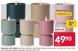 Rusta Kubbelys, LED Vibble tilbud