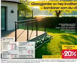 Rusta Glassgjerder tilbud