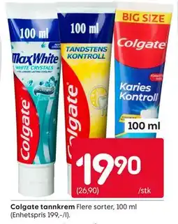 Rusta Colgate tannkrem tilbud