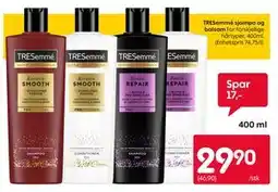 Rusta TRESemmé sjampo og balsam tilbud