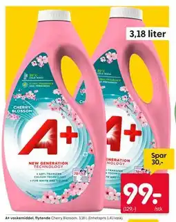 Rusta A+ vaskemiddel, flytende tilbud