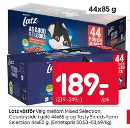 Rusta Latz våtfôr tilbud