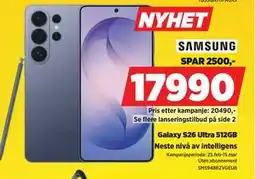 POWER Galaxy S26 Ultra 512GB tilbud
