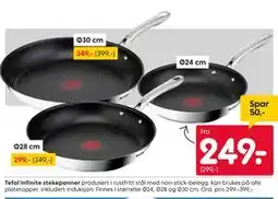 Rusta Tefal Infinite stekepanner tilbud
