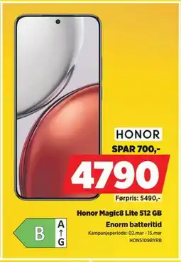 POWER Honor Magic8 Lite 512 GB tilbud