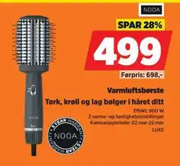 POWER Varmluftsbørste tilbud