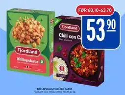 Rema 1000 BIFFLAPSKAUS/CHILI CON CARNE tilbud