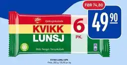 Rema 1000 KVIKK LUNSJ 6PK tilbud