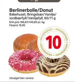 Nærbutikken Berlinerbolle/Donut tilbud