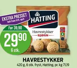 Kiwi HAVRESTYKKER tilbud