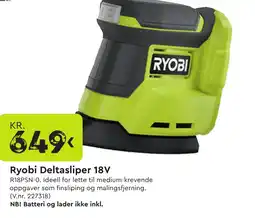 Mekk RYOBI Deltasliper 18V tilbud