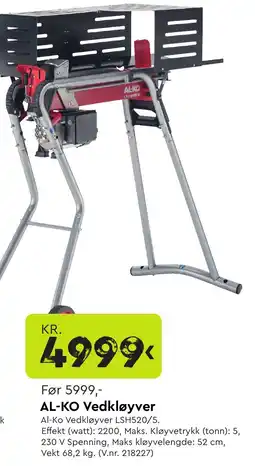Mekk AL-KO Vedkløyver tilbud