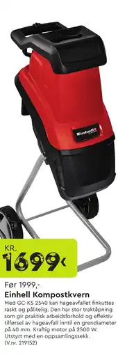 Mekk Einhell Kompostkvern tilbud