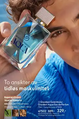 Oriflame Giordani Gold Mister Giordani Aqua Eau de Parfum tilbud