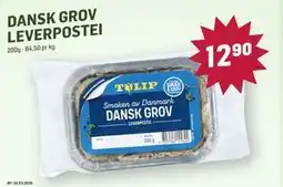 Holdbart DANSK GROV LEVERPOSTEI tilbud