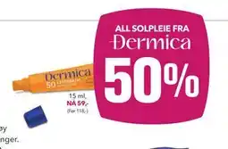 Apotek 1 ALL SOLPLEIE FRA DERMICA tilbud