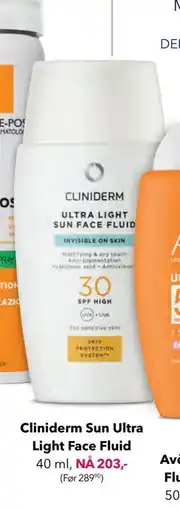 Apotek 1 Cliniderm Sun Ultra Light Face Fluid tilbud