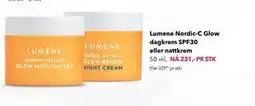 Apotek 1 Lumene Nordic-C Glow dagkrem SPF30 eller nattkrem tilbud