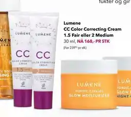 Apotek 1 Lumene CC Color Correcting Cream 1.5 Fair eller 2 Medium tilbud