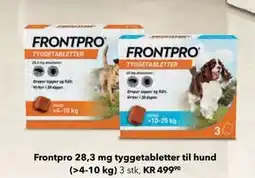 Apotek 1 Frontpro 28,3 mg tyggetabletter til hund (4-10 kg) tilbud