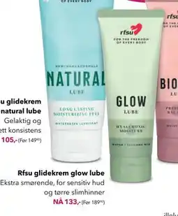 Apotek 1 Rfsu glidekrem glow lube tilbud