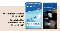 Apotek 1 Attends for Men 1 Protective shield tilbud