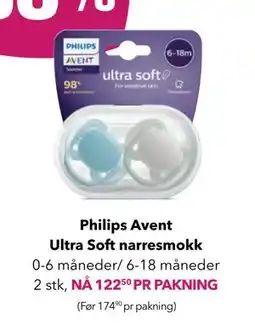 Apotek 1 Philips Avent Ultra Soft narresmokk tilbud