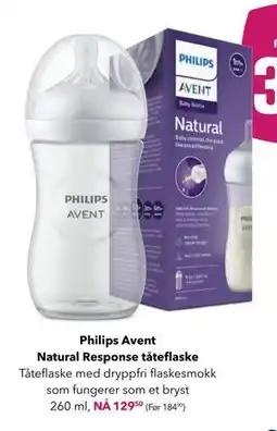 Apotek 1 Philips Avent Natural Response tåteflaske tilbud