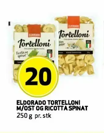 Bunnpris Eldorado tortelloni m/ost og ricotta spinat tilbud