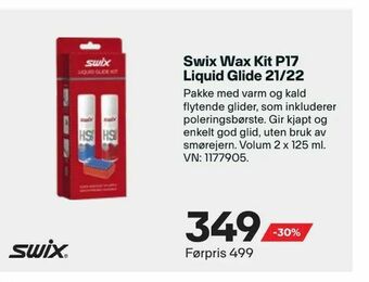 XXL Sport Swix Wax Kit P17 Liquid Glide 21/22 tilbud