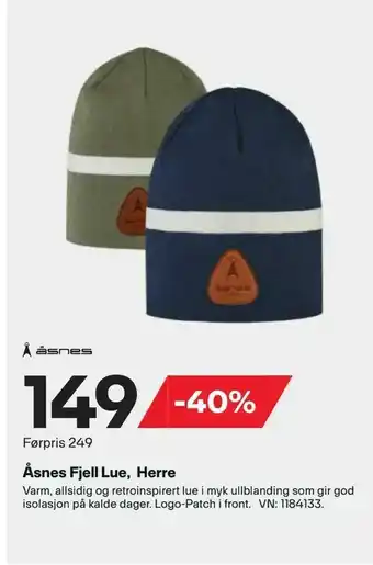 XXL Sport Åsnes Fjell Lue, Herre tilbud