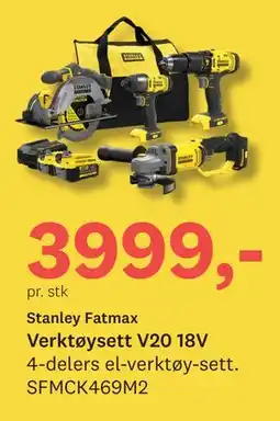 Bygger'n Verktøysett V20 18V tilbud