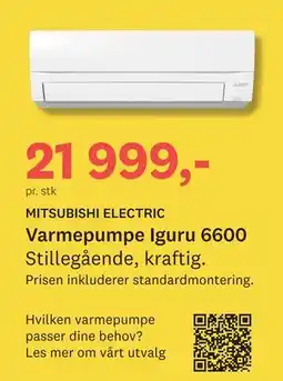 Bygger'n Varmepumpe Iguru 6600 tilbud