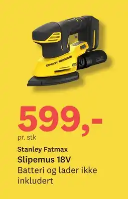 Bygger'n Slipemus 18V tilbud